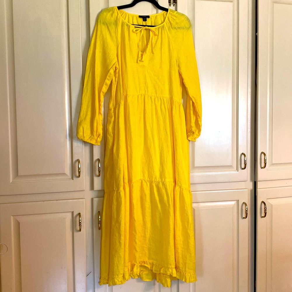 J. Crew Yellow Maxi Dress